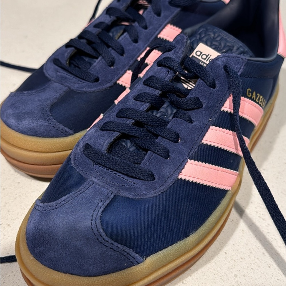 Adidas Gazelle Navy and Pink Sneakers
